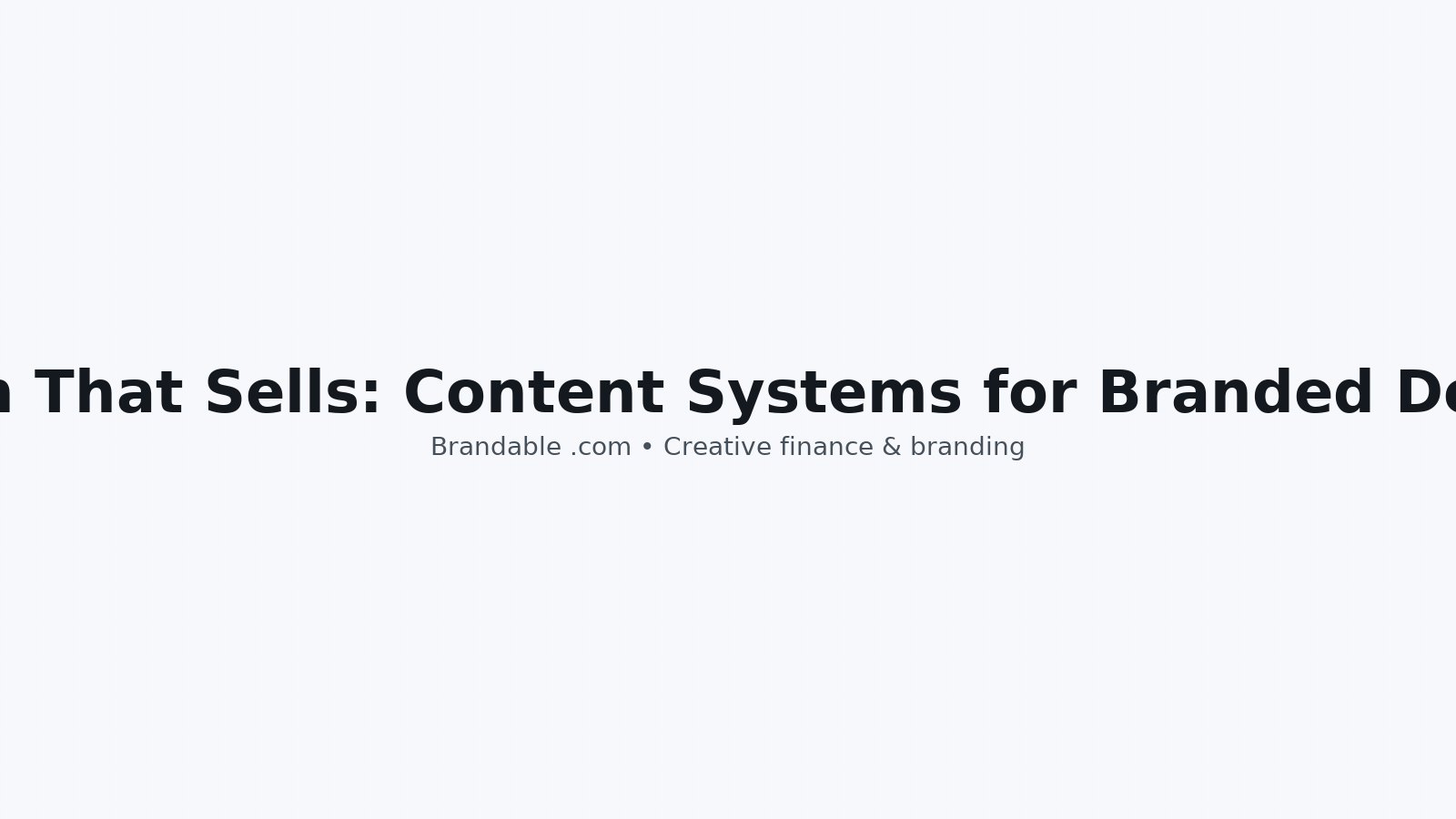 Search That Sells: Content Systems for Branded Demand image